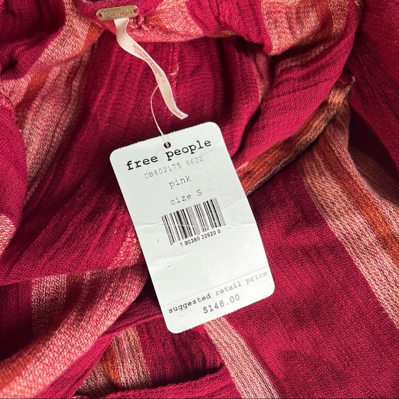 FREE PEOPLE Chante Cotton Crisscross Maxi Dress New With Tags Size Small - Picture 9 of 11